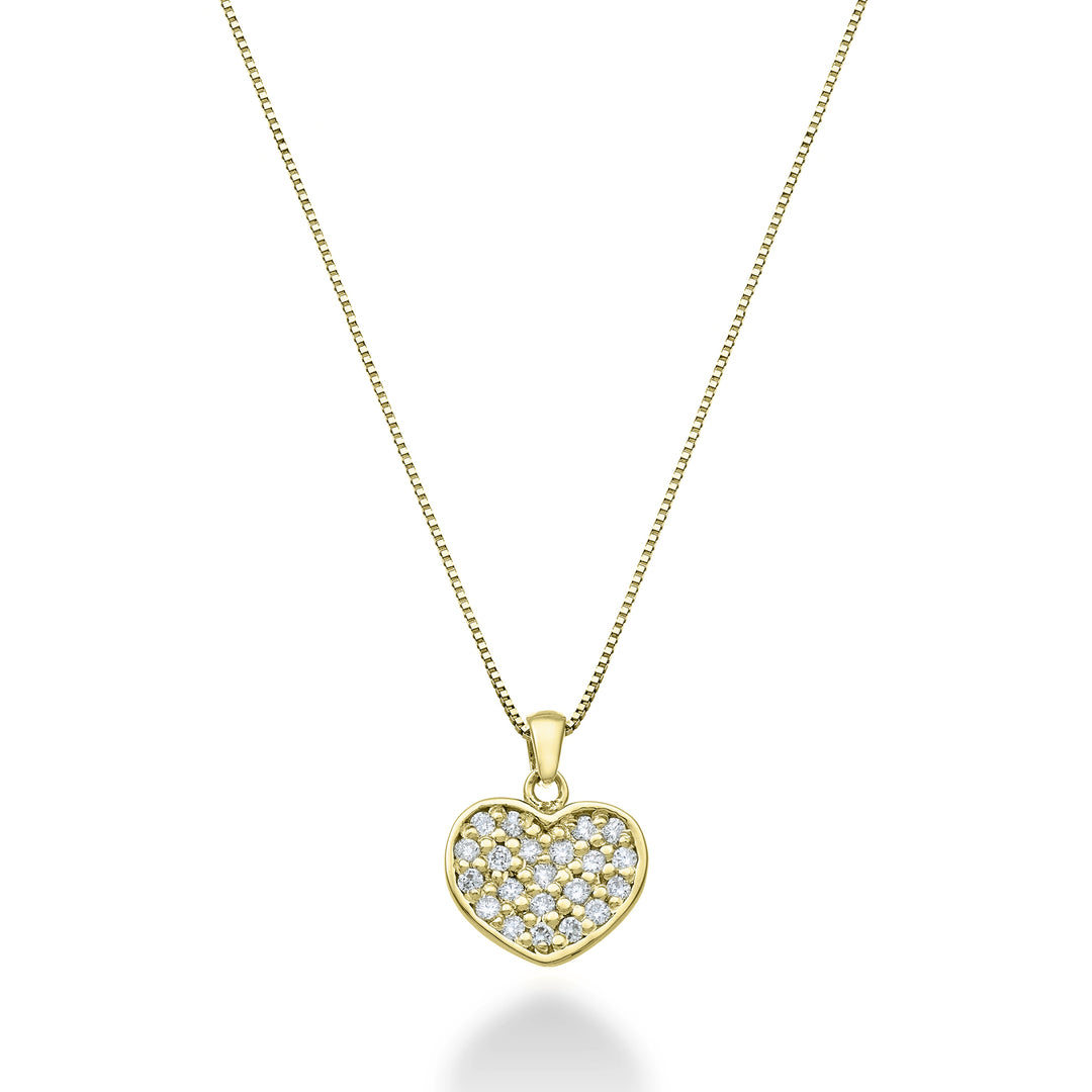 Nihama cl 18k heart 0.13 ct yellow gold ND5167O1BR013