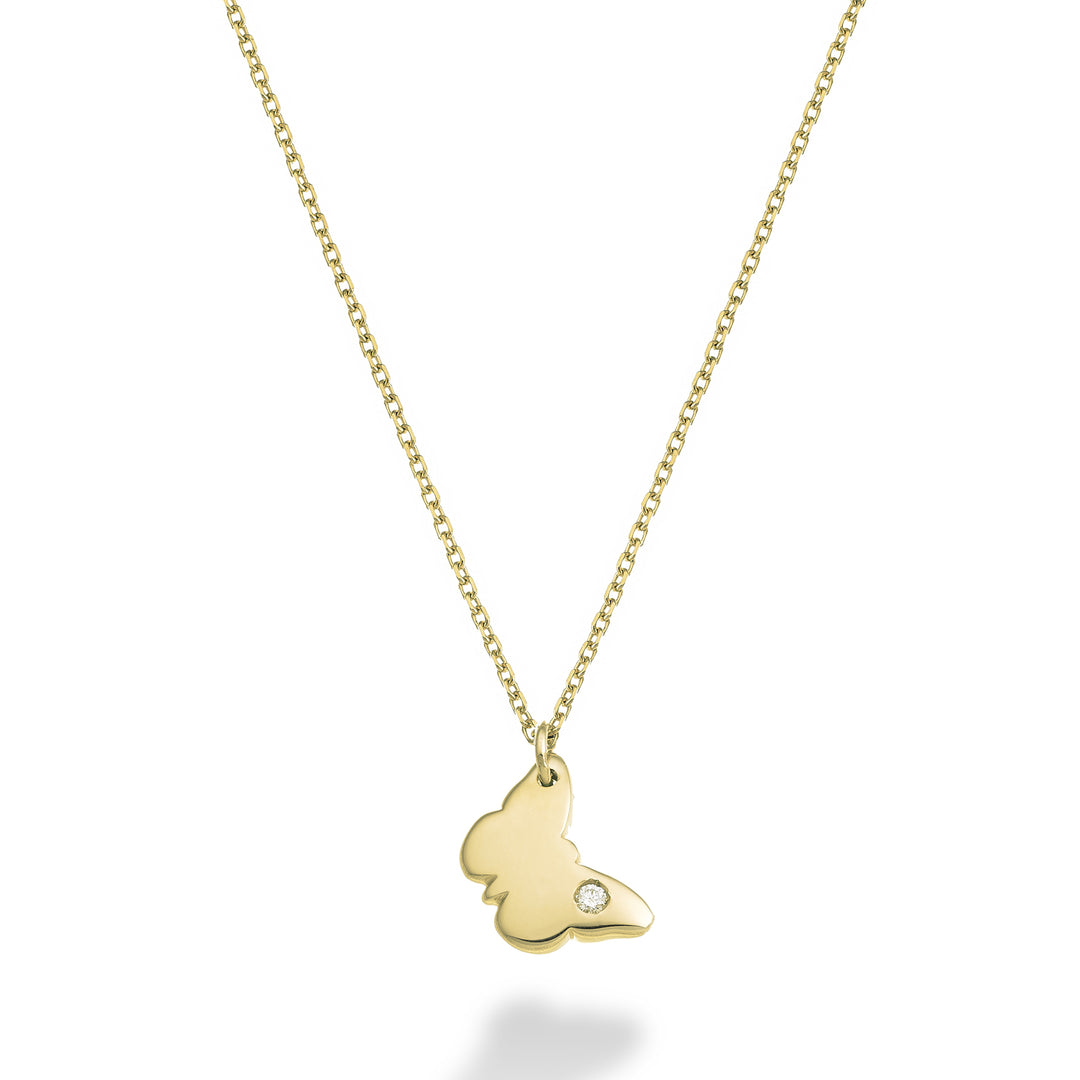 Nihama cl 18k butterfly 0.01 ct yellow gold ND5133O1BR001