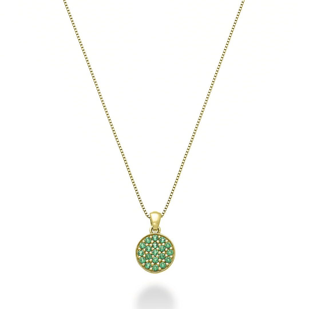 Nihama cl 18k round emeralds 0.09 ct yellow gold ND5165O1SMR