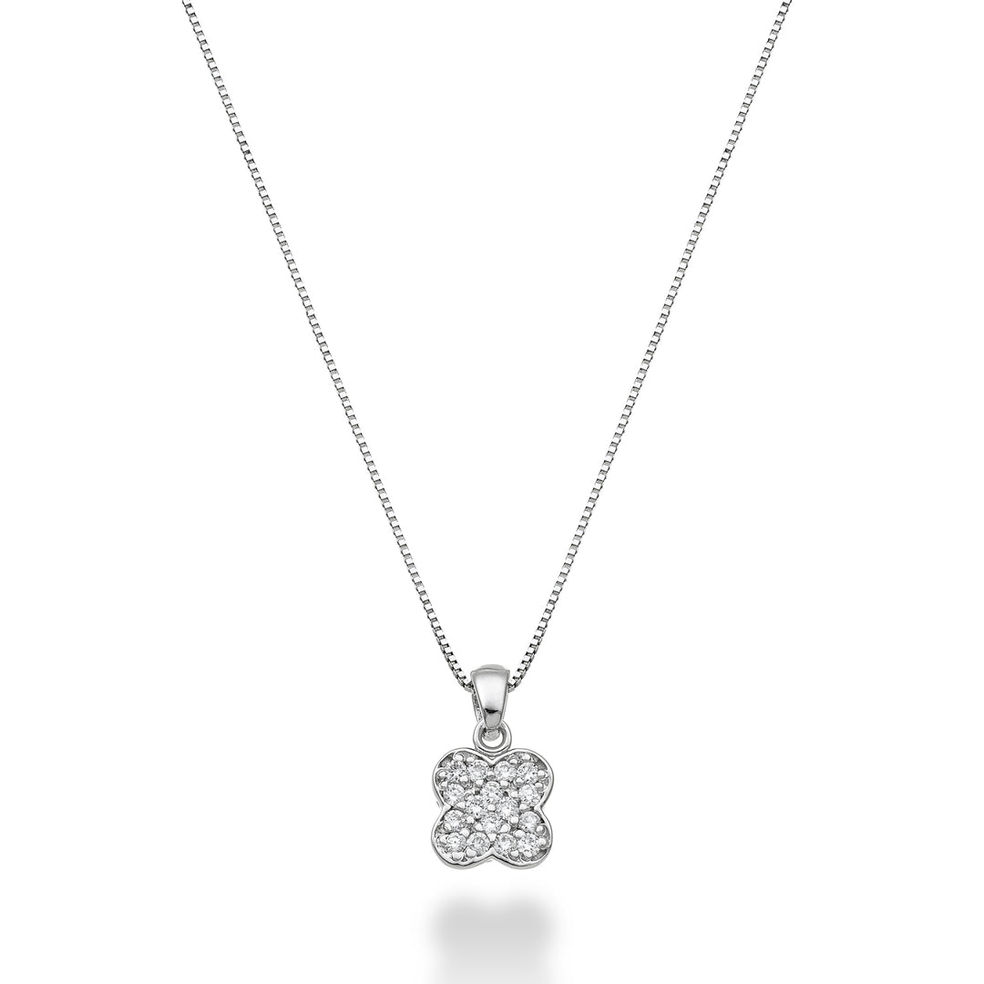 Nihama cl 18k four-leaf clover 0.06 ct ND5163O4BR006