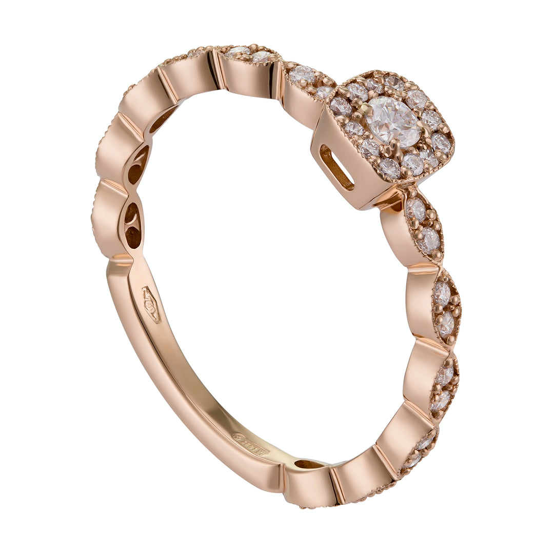 World Diamond Group marquise motif band with bar+cen.ct 0.09 AET026BDI10-18274110110