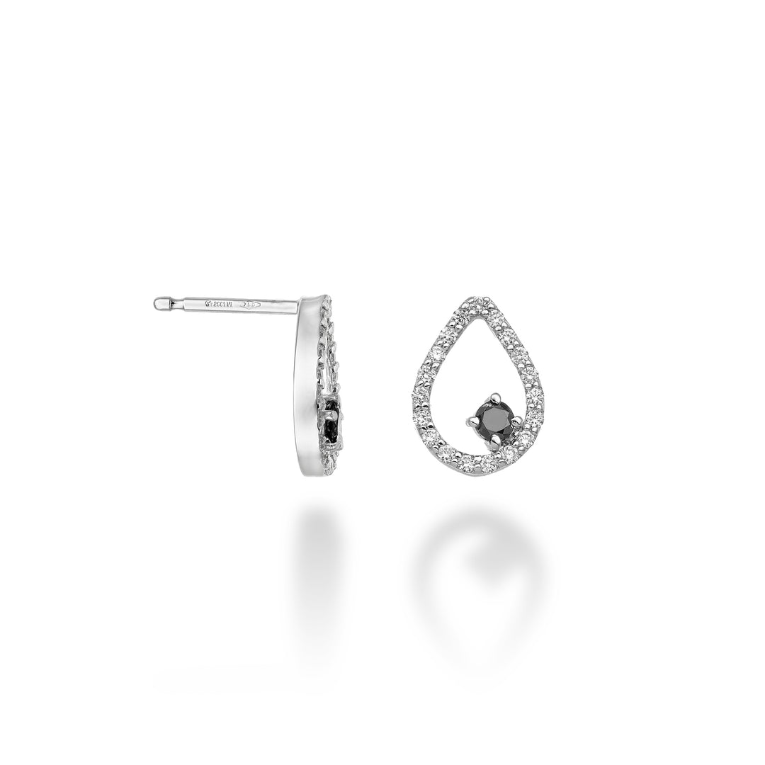 World Diamond Group or 18k "drop" black diamond ct. 0.20 dia ct. 0.28 GO5139O4BK048