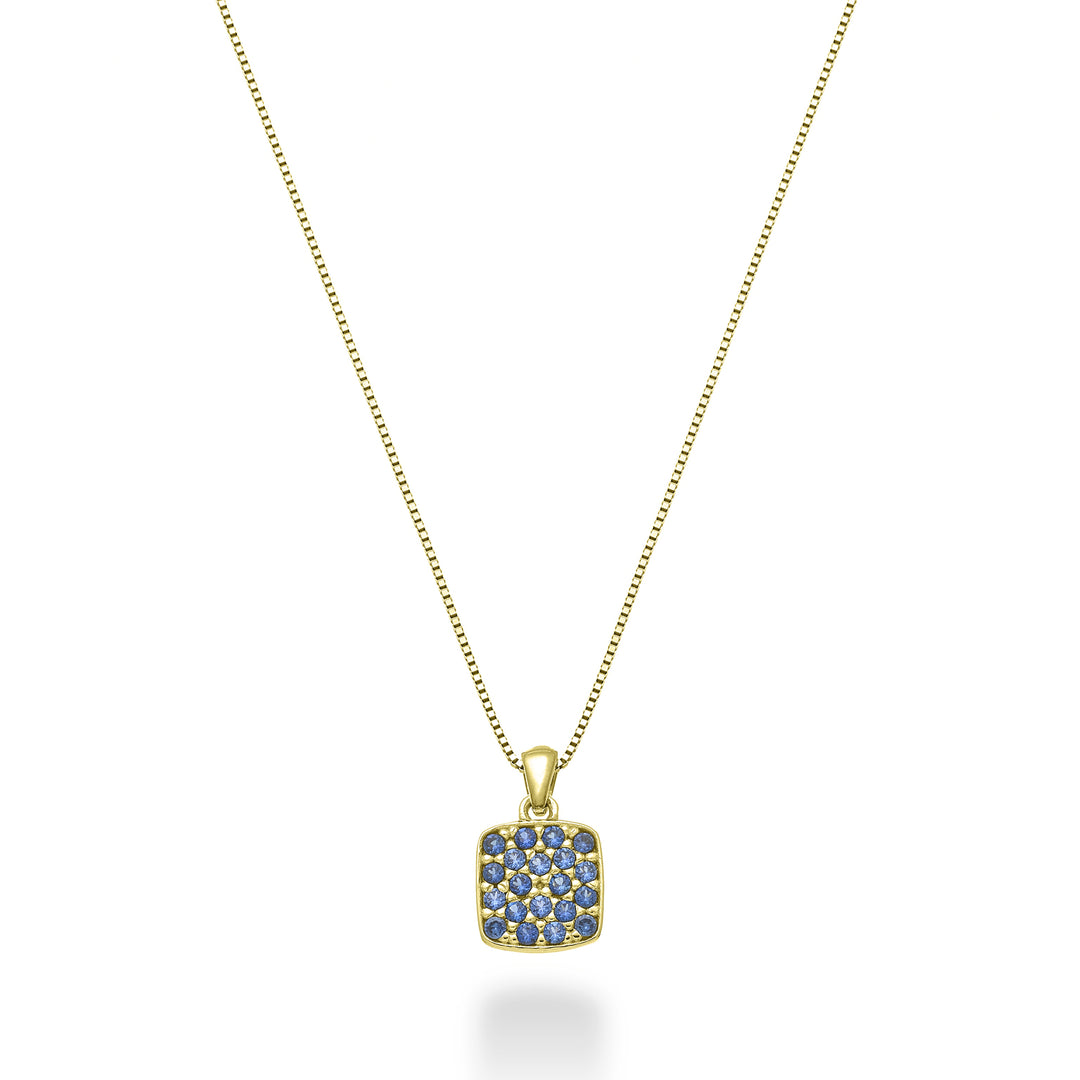 Nihama cl 18k square sapphires 0.14 ct yellow gold ND5164O1ZFR