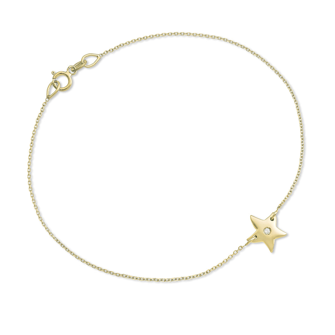 Nihama br 18k starfish 0.01 ct yellow gold NB5050O1BR001
