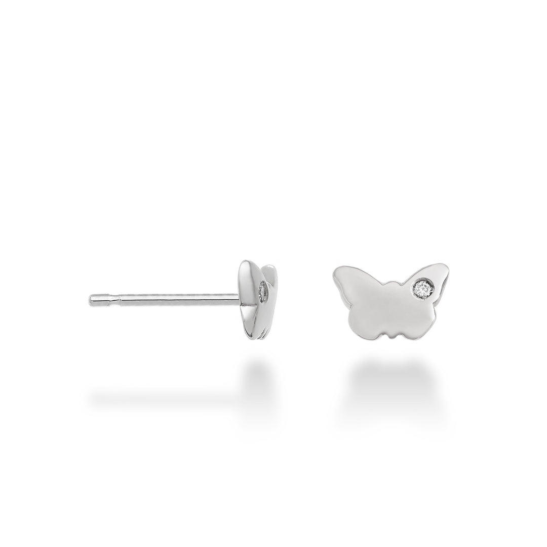 Mikiko or 18k butterfly 0.02 ct white gold MO5113O4BR002