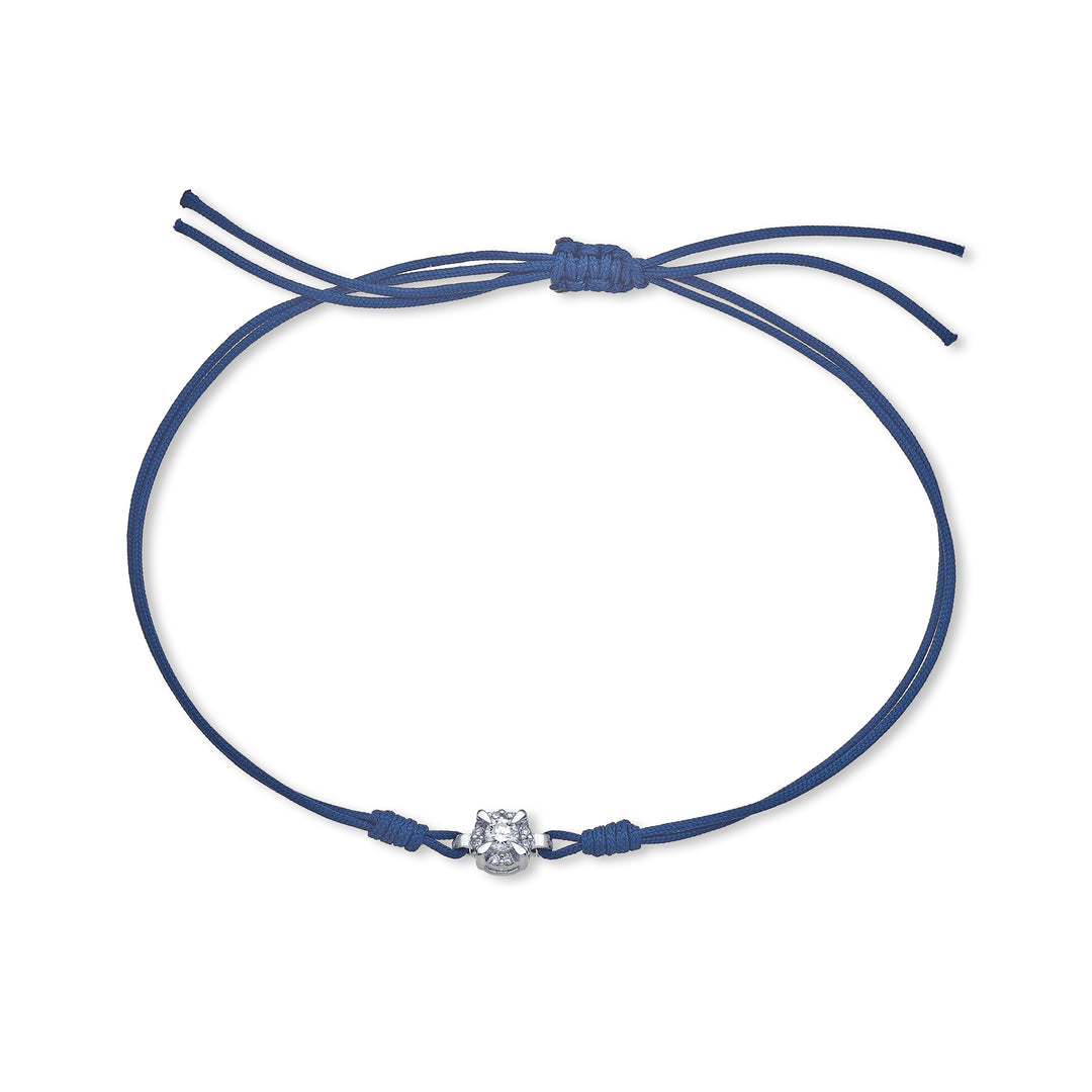 Mikiko br 18k ct.0.06 round size 1 white/blue gold MB5056O4DI1BL