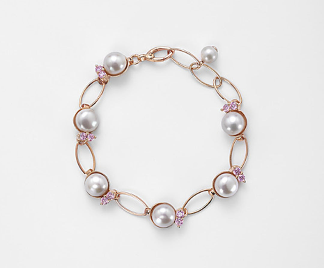 Nihama br ag925 fw bot 8,5/9 zircons purplish pink NB7346A3ROSA000