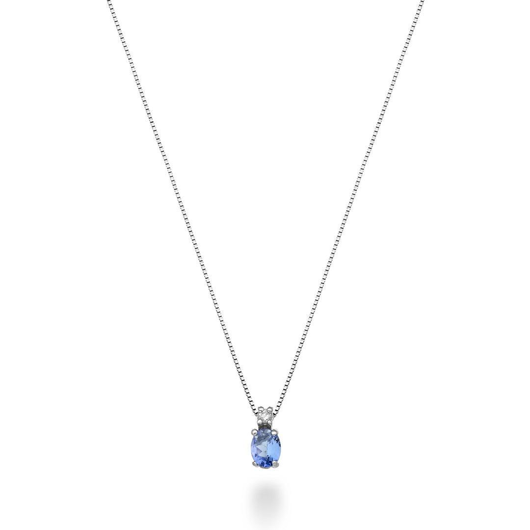 Nihama cl 9k tanzanite n. oval 5x4 ct.0.30 diam. ct.0,01 ND5181R4TZN