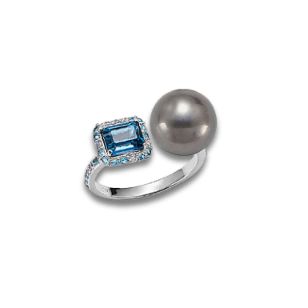 Golay an 18k sspb 10/11 ct.0,10 diam, blue topaz and london t opaze GA0771O4SANE100