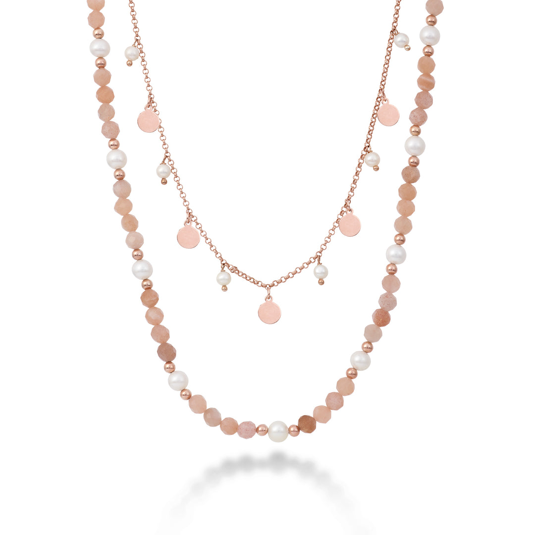 Nihama cl ag925 fw 4/4,5 5/5,5 moonstone 4mm ND7594A3PINK