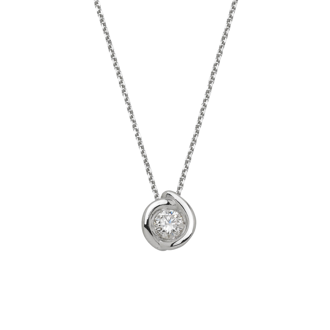World Diamond Group necklace with calla light point pendant GIM34-25174110077