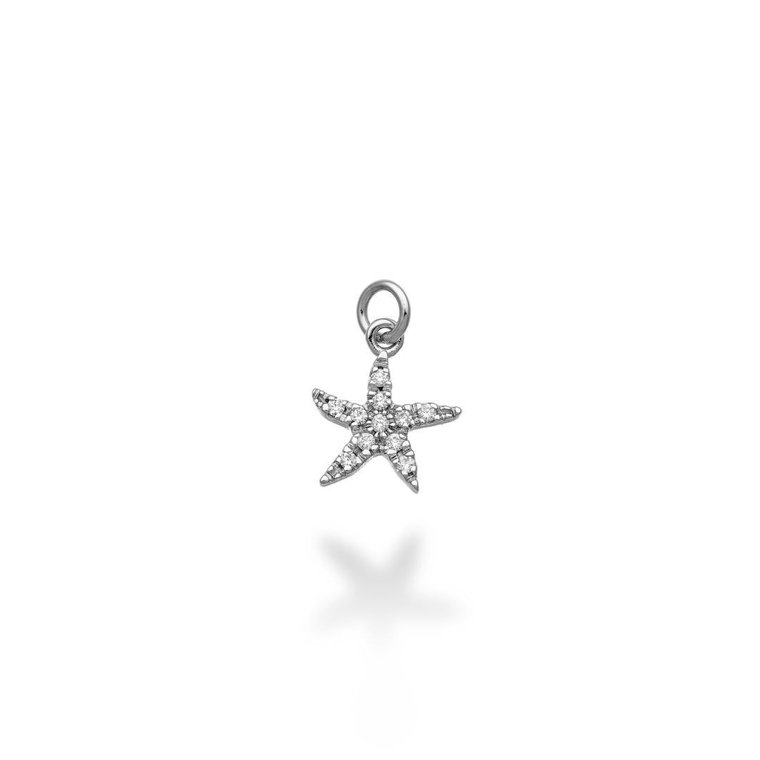 World Diamond Group small starfish pendant 18k ct.0.06 g vs white gold GPEN221DIO4