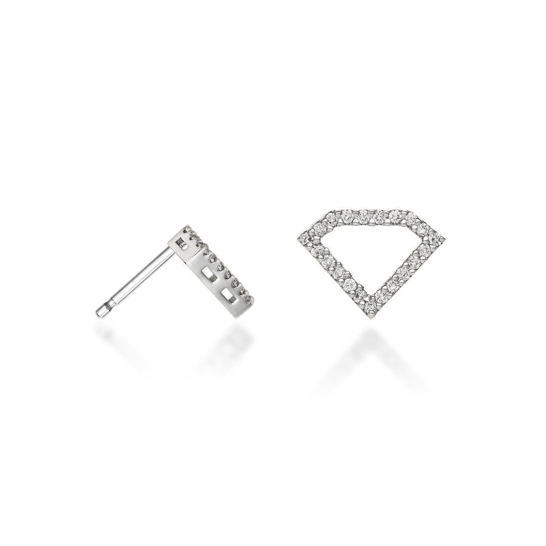Golay or 18k diamond shape geometries diamonds 0.25 ct white gold GOFTRADIO4