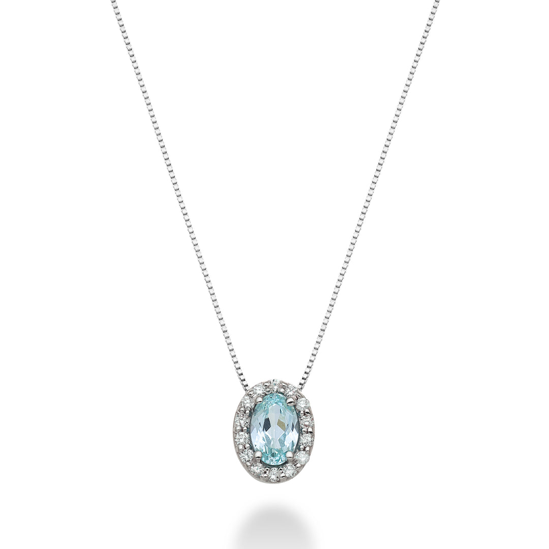 Nihama cl 18k paraiba tourmaline oval 6x4 ct.0.70 dia ct.0.09 ND5059O4PAR
