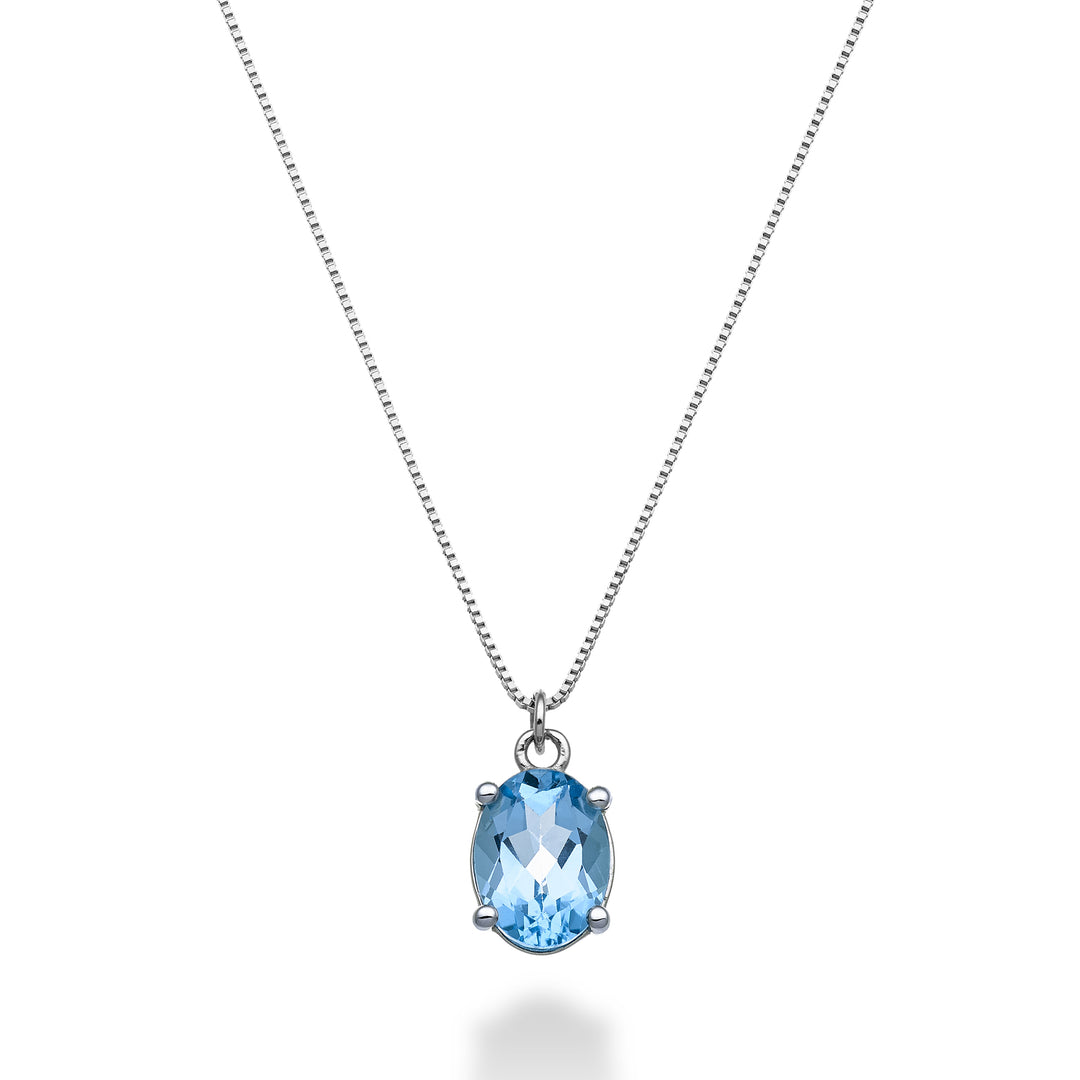 Nihama cl 18k oval blue topaz 8x6 ct.1,50 ND5142O4TPAZ