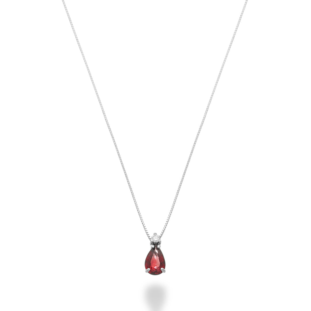 Mikiko cl 9k ruby ​​n. 6x4 drop with diamond MD5191R4RBN042