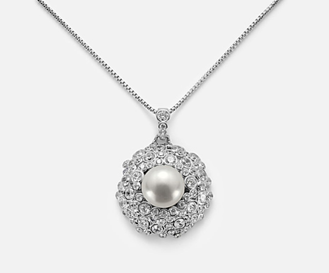 Nihama cl ag925 fw bot 11,5/12 gem white swarovski cm.70 ND7552A4BIANCO0