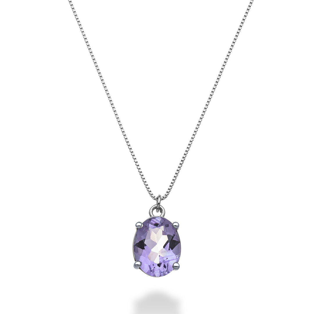 Nihama cl 18k oval amethyst 9x7 ct.1,66 ND5143O4AMET