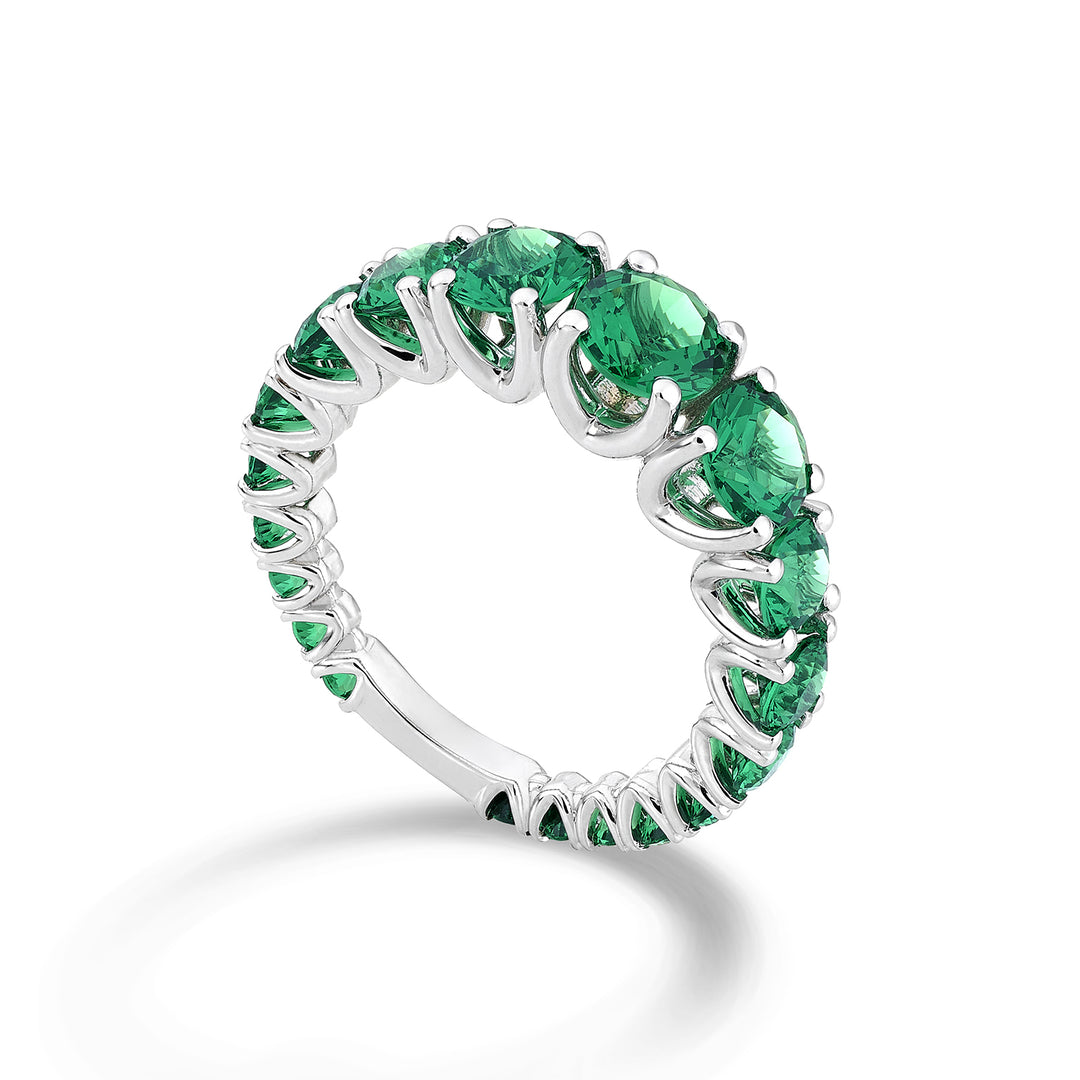 X-Diamond an 18kt emerald lab graduated with white gold bar LXDABIC1498SMO4