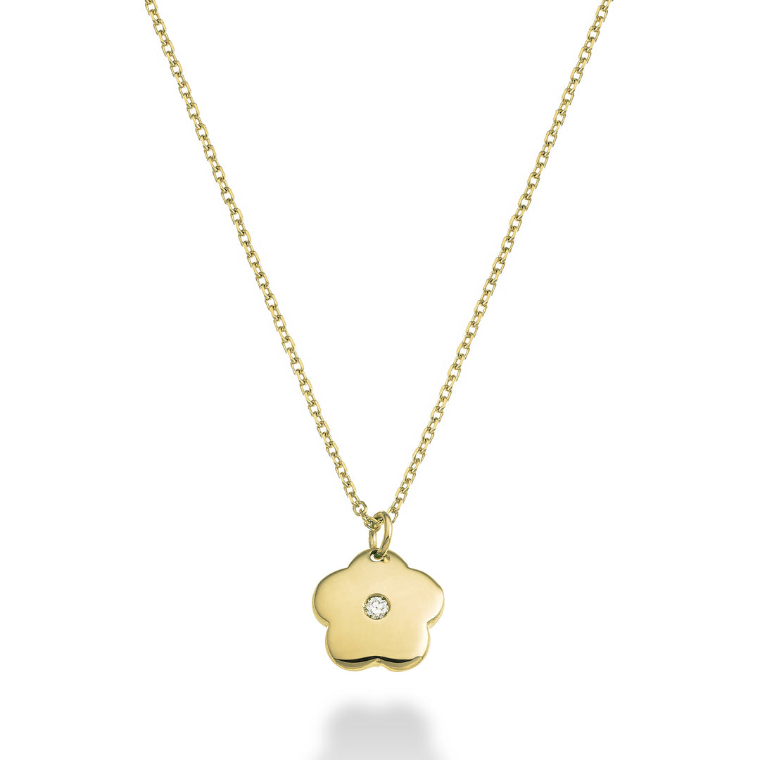 Nihama cl 18k flower 0.01 ct yellow gold ND5129O1BR001