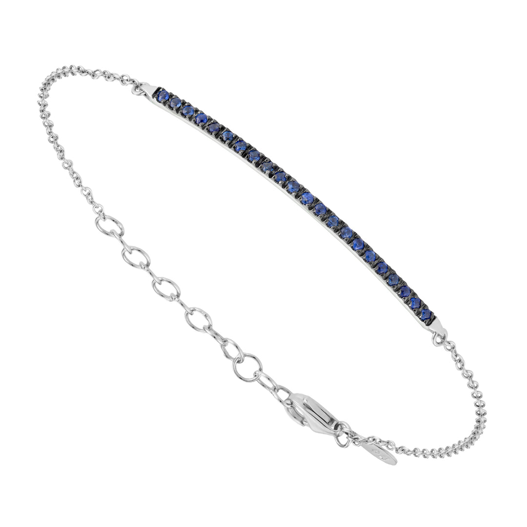 Golay bracelet with blue sapphire bar BGE002-1ZB