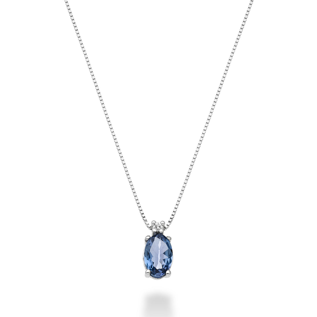Nihama cl 9k tanzanite n. oval 6x4 ct.0.38 diam. ct.0,01 ND5034R4TZN