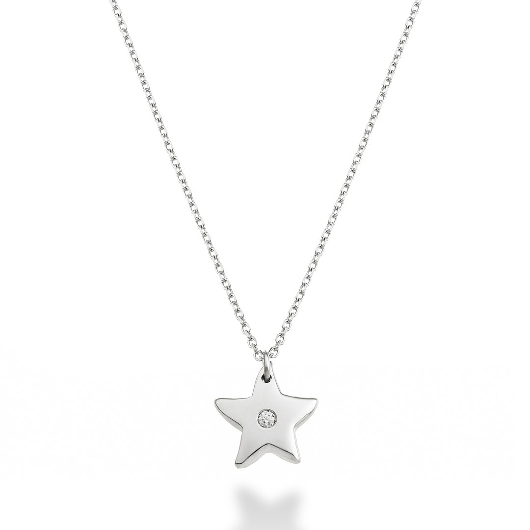 Nihama cl 18k starfish 0.01 ct white gold ND5138O4BR001