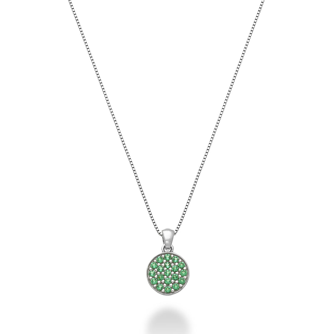 Nihama cl 18k round emeralds 0.09 ct ND5165O4SMR