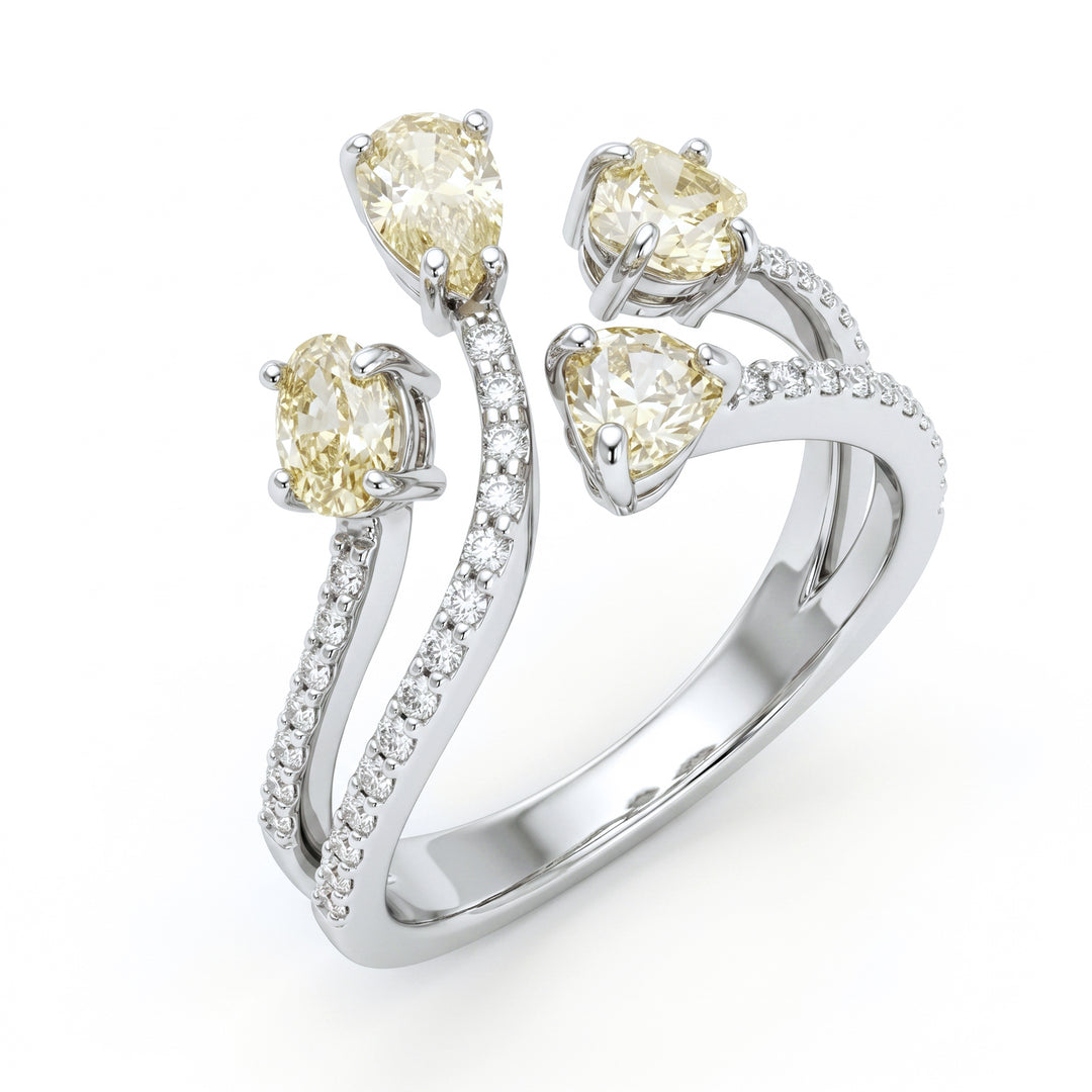 Golay fancy diamond ring shape diamonds on the shank AMP859DFYB-26103110160