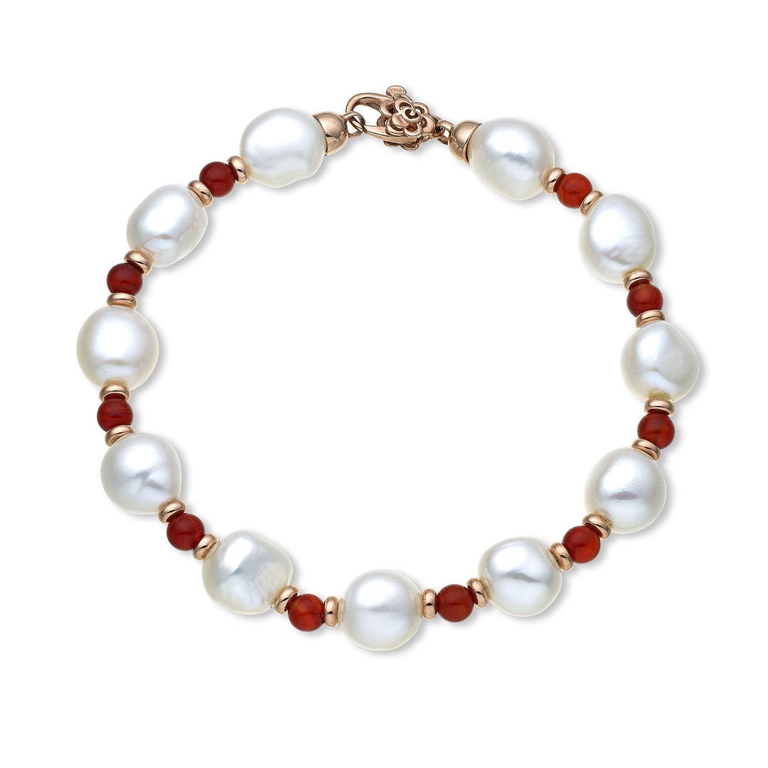 Nihama br ag925 fw bar 9/10 red agate 4mm. NB7451A3RED AGATA