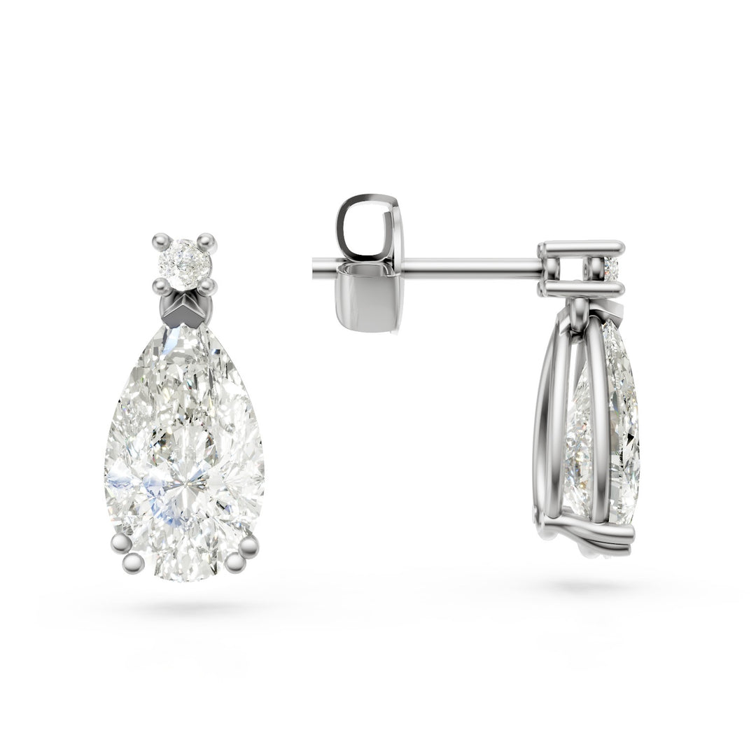 X-Diamond or 18kt lab g.d. total ct. 3.42- cent. ct. 3.36 drops - counter stitches ct. 0.06 LXDOPU001O4GOBI342