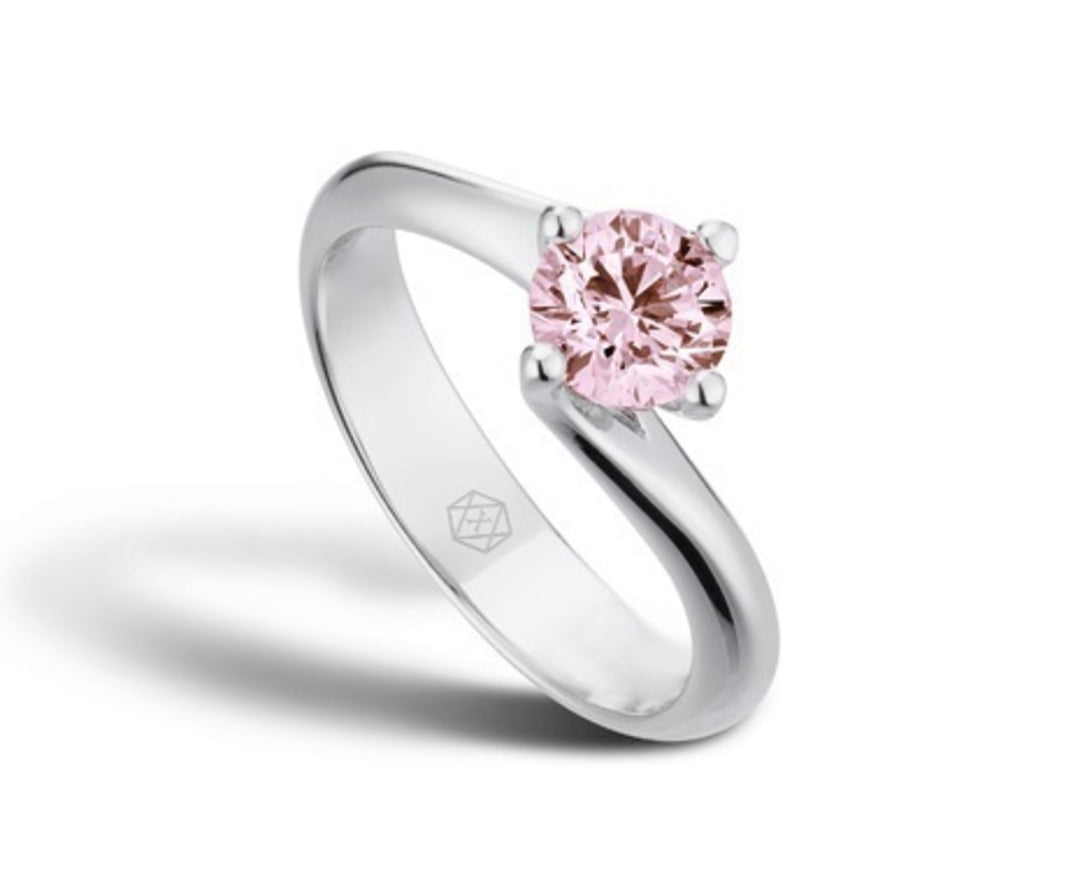 X-Diamond an ag925 lab g.d. 0.20 ct f. pink LXDAGAN009A4RS020