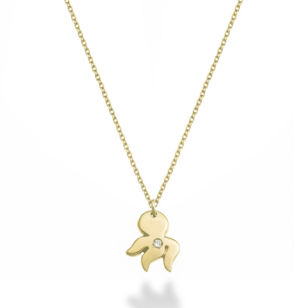 Nihama cl 18k octopus 0.01 ct yellow gold ND5137O1BR001
