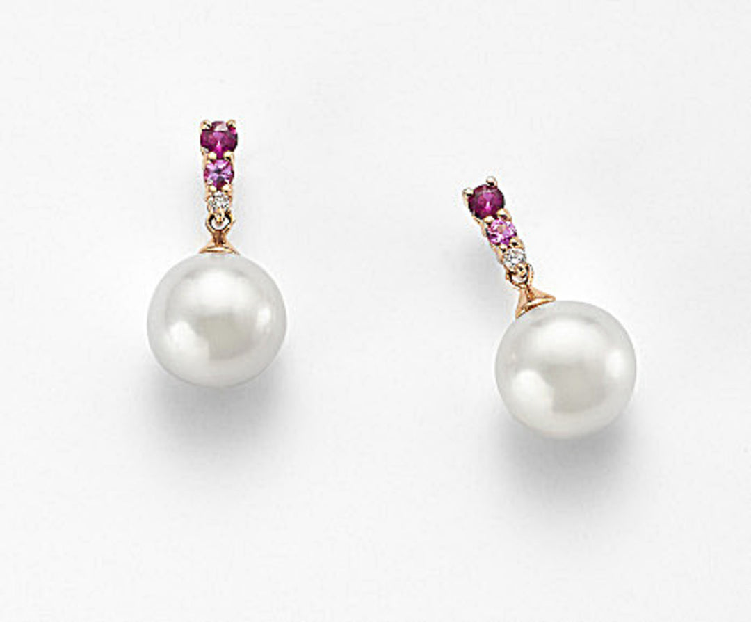 Mikiko or 18k fw 9/9,5 diam. 0.03 ct pink sapphire 0.09 ct ruby 0.17 ct MO1349O3FABI090