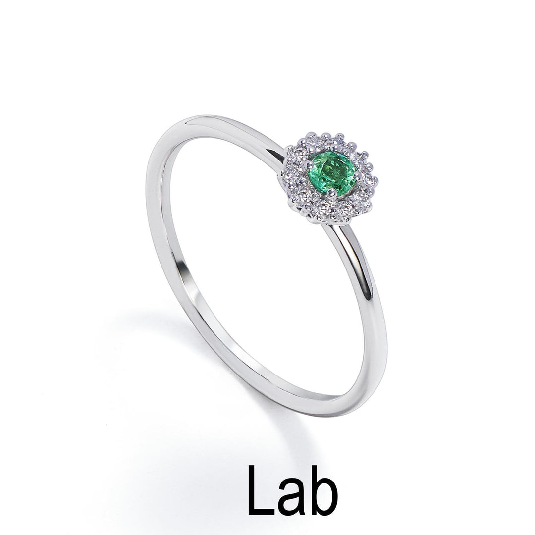 Nihama an 18k emerald 0.10 ct diam. ct.0.07 size. NA5140O4SML010