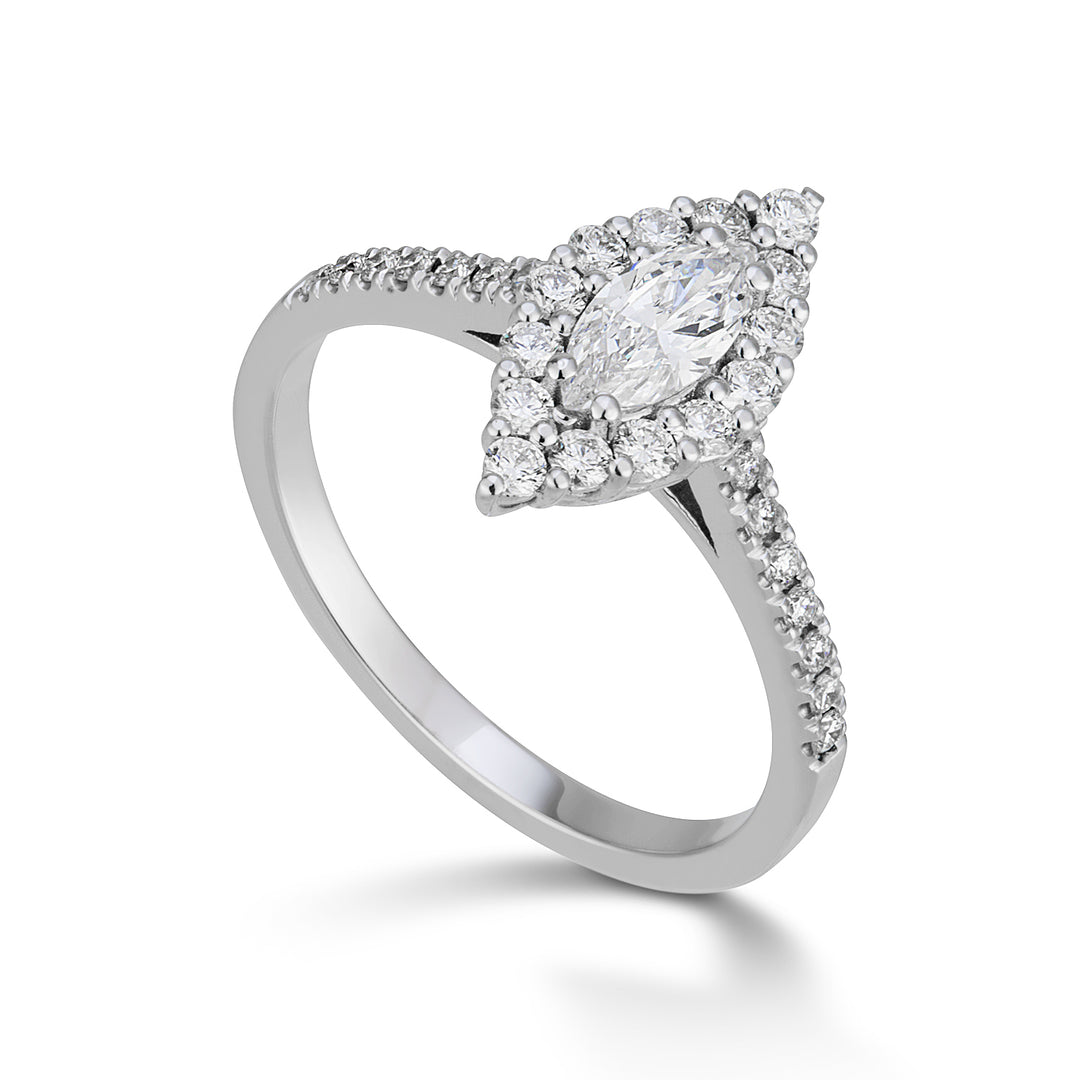Golay central ring. marquise outline diamonds ASLMQ002DI1-22105110017