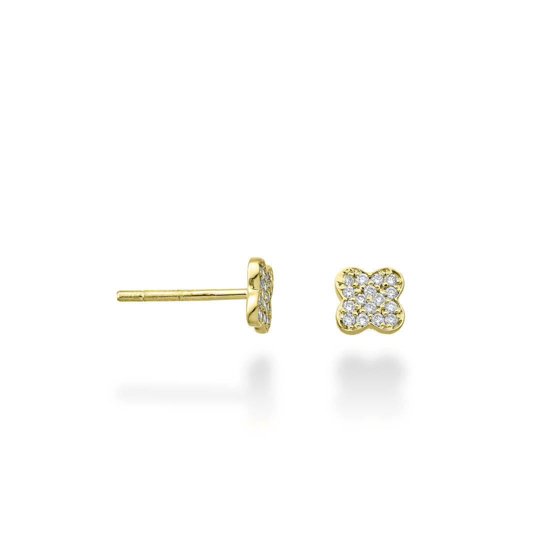 Mikiko or 18k four-leaf clover 0.12 ct yellow gold MO5145O1BR012