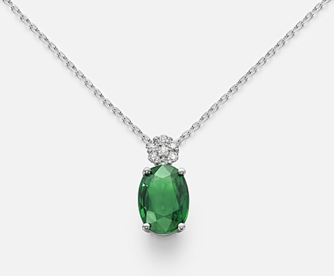 Nihama cl 18k emerald n. oval 7x5 ct. 0.69 ND5025O4SMN069