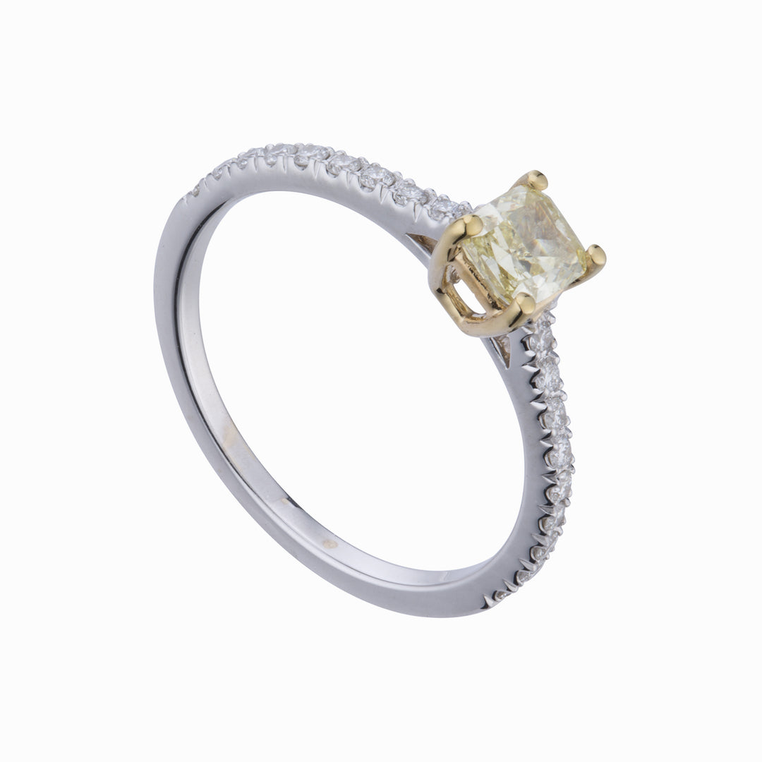 Golay solitaire ring with princess fancy APRC018DIFY70-21209110030
