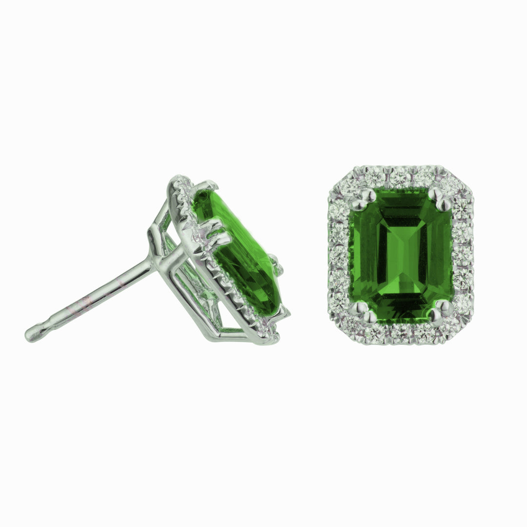 X-Diamond or 18kt lab g.d. octagonal lab emerald 8x6 ct. 2.90 diam ct. 0.36 LXDOCL072DISMR4