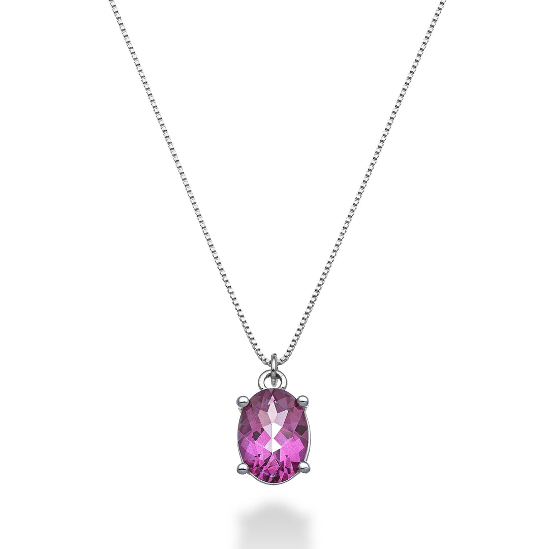 Nihama cl 18k oval pink topaz 8x6 ct.1,40 ND5142O4TPPK