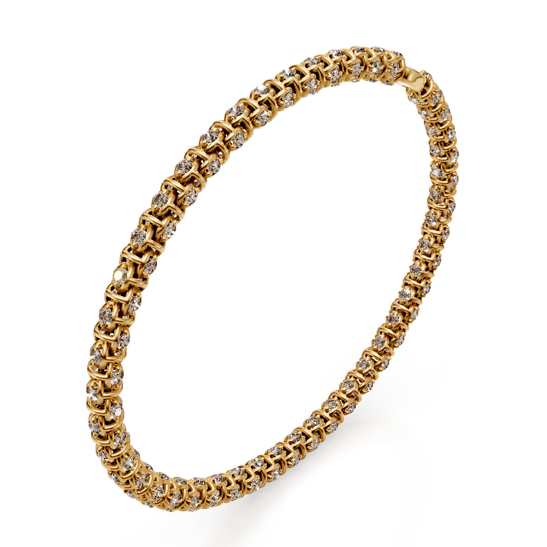 Golay soft mesh bracelet d.brown 0.017 ct yellow BD540BW0017G-175-24296110056