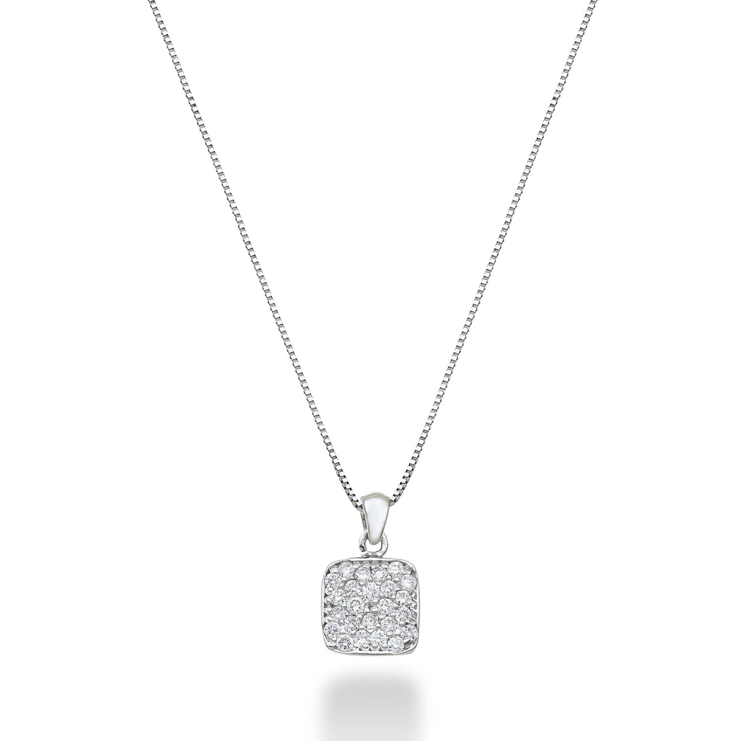 Nihama cl 18k square 0.12 ct ND5164O4BR012