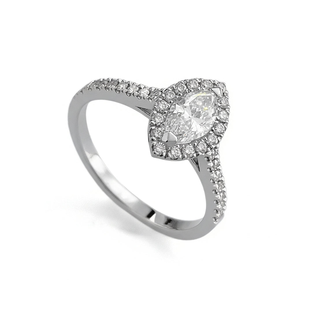 Golay central ring. marquise 0.70 ct diamond outline ASLMQ001DI-22270110019
