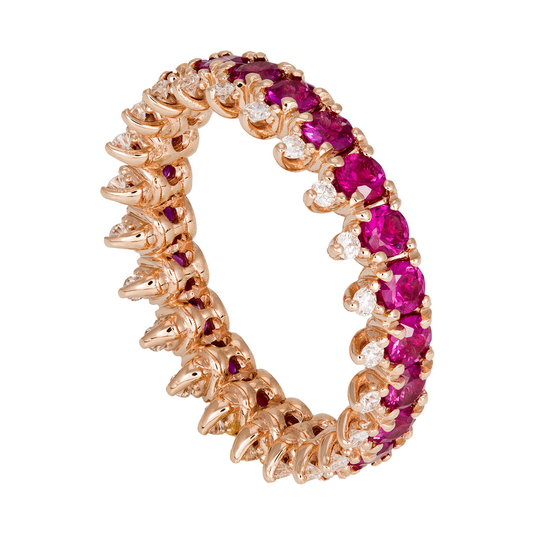 Golay diamond and ruby finger ring ADG016RUDI-21351110016