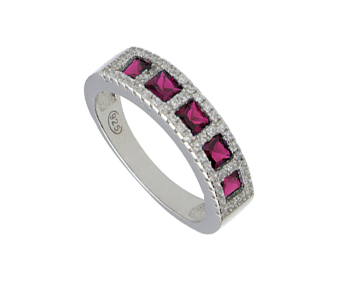 Nihama an ag925 gem swarovski white and red NA7184A4RED00
