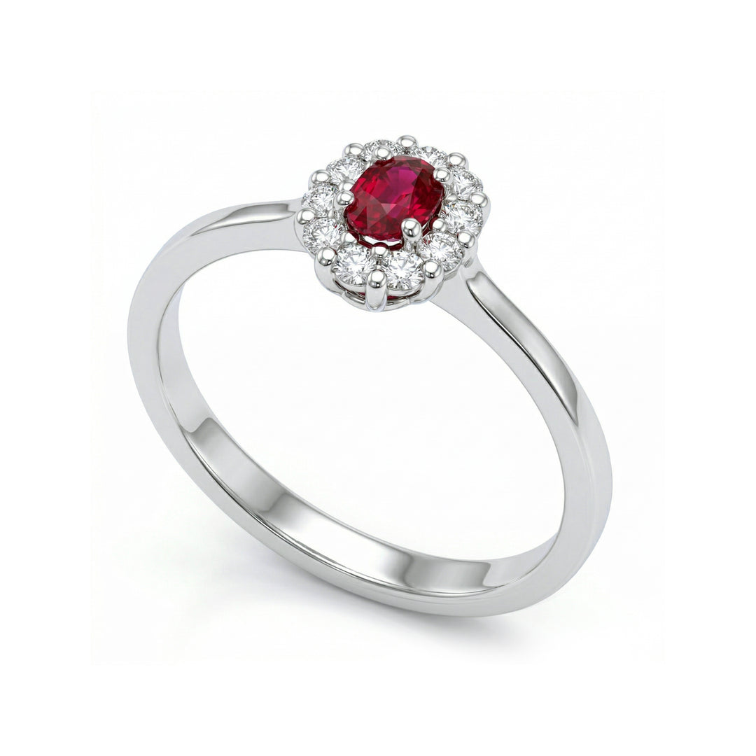 Golay 4x3 oval ruby ring and diamonds ACL040DIRU-23072110036