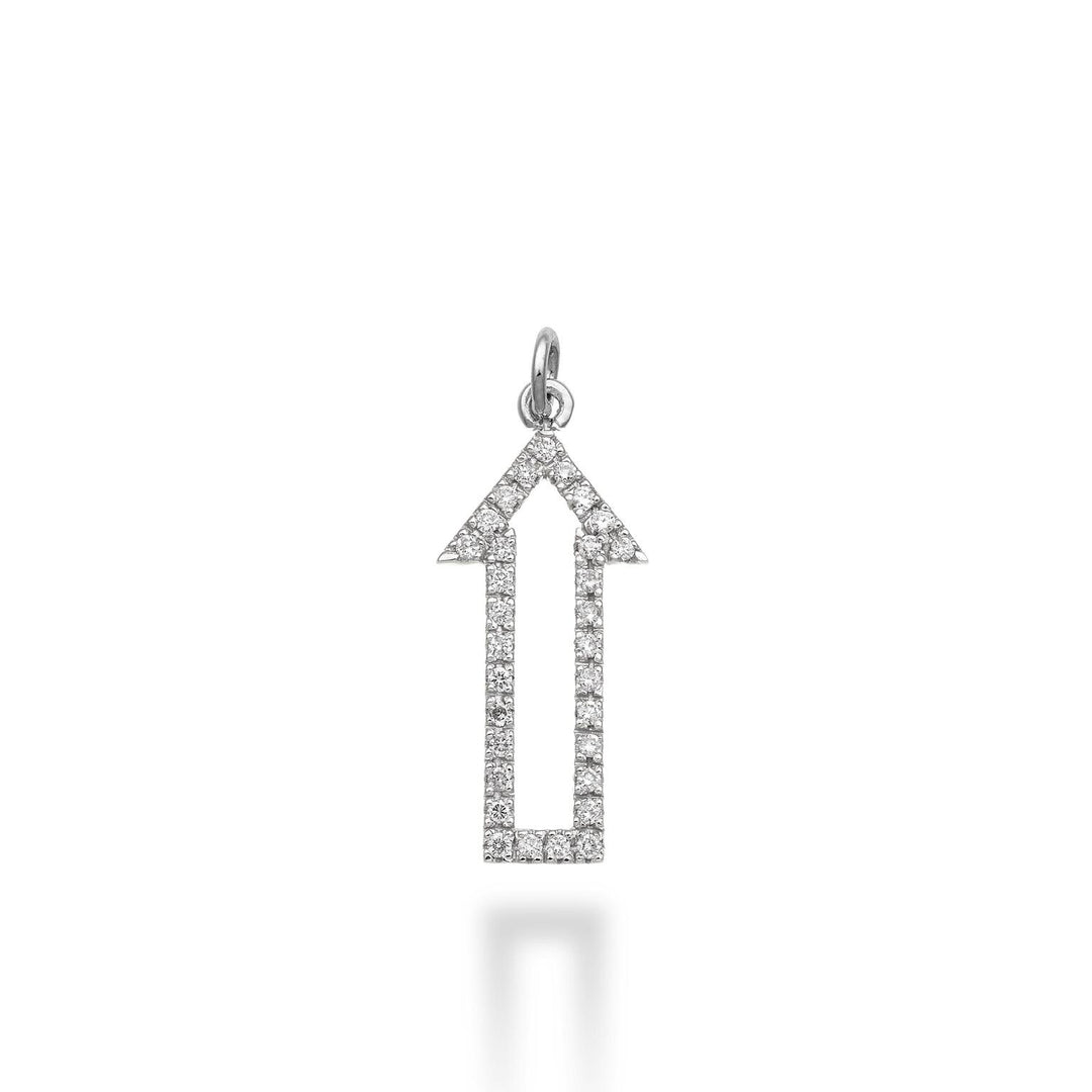 World Diamond Group arrow pendant 18k ct.0.22 g vs white gold GPEN417DIO4
