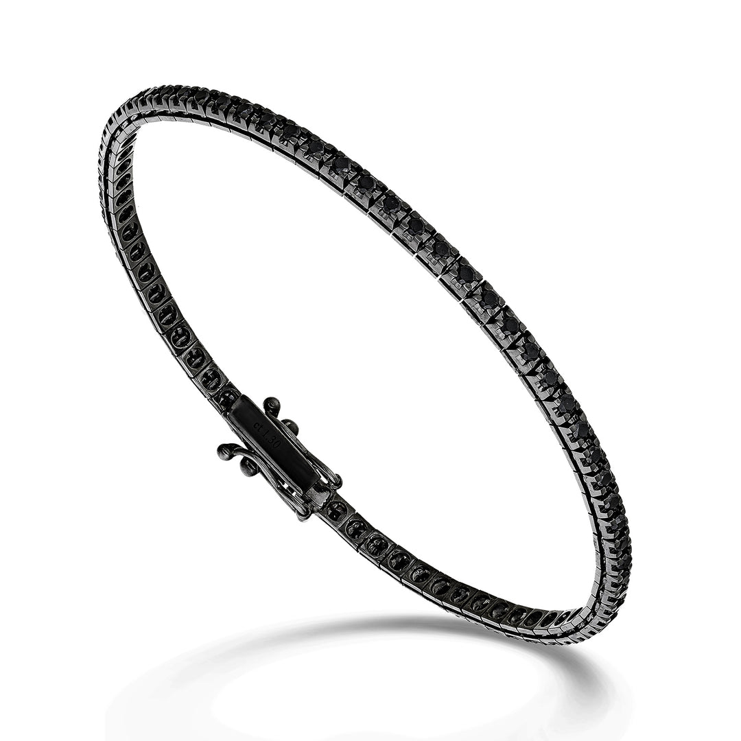 World Diamond Group tennis bracelet d. black pyramid ct6,55 19cm BTQ069BK550-190-25196110062