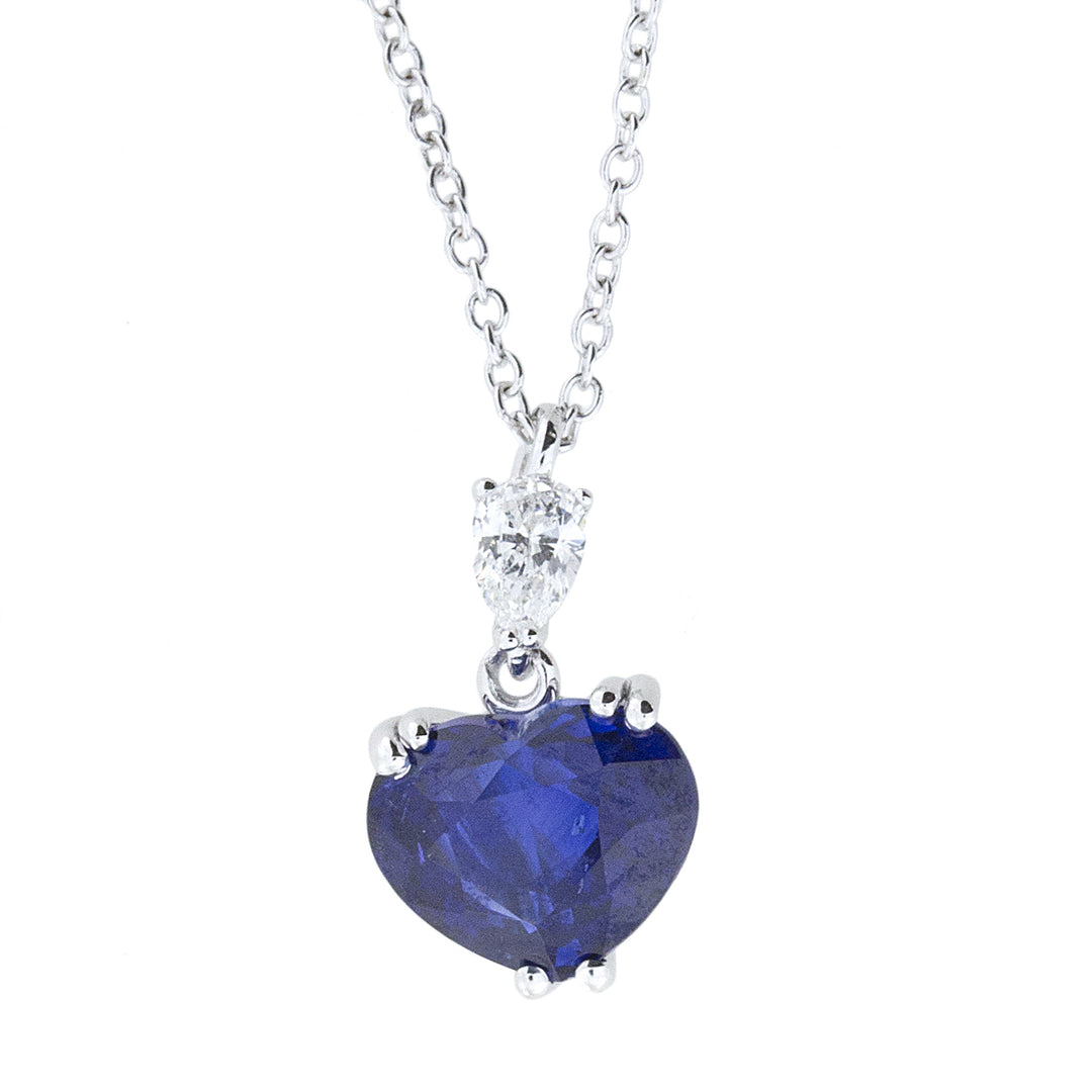 Golay heart sapphire choker GZAFC01-15090110180